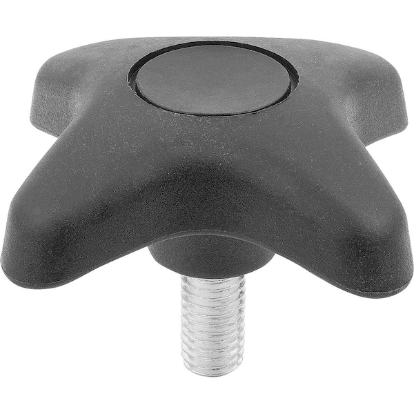 Kipp Palm Grip D=M08X40 D1=51 H=23, Form:L Thermoplastic, Soft, Comp:Steel K0613.5108X40 - main